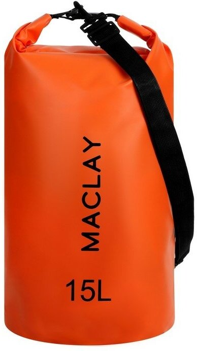 Maclay Гермомешок туристический Maclay 15L, 500D, цвет оранжевый