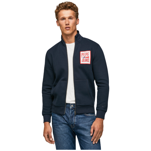 фото Толстовка для мужчин, pepe jeans london, модель: pm582280, цвет: темно-синий, размер: 48(m)