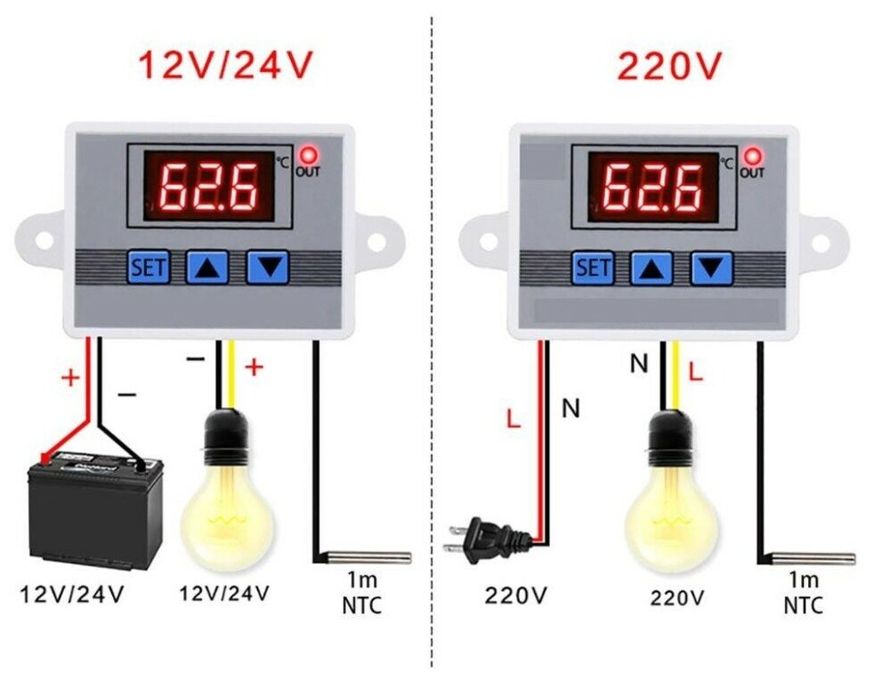 Терморегулятор XH-W3002 220V/1500W - фотография № 8