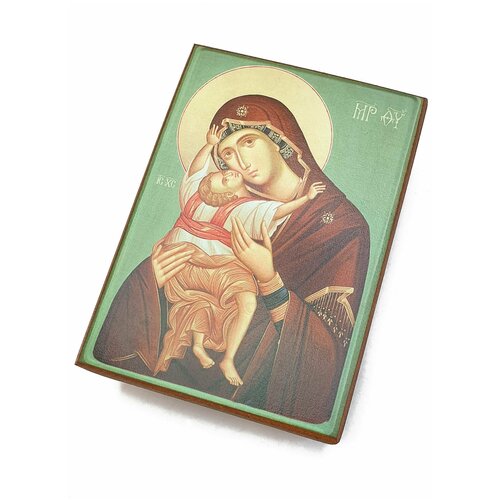 икона кардиотисса божией матери яркая размер 8 5 х 12 5 см Икона Божией Матери Кардиотисса, размер иконы - 10х13