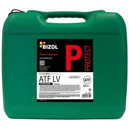 28752 BIZOL НС-синт. тр.масло д/АКПП Protect ATF LV (20л)