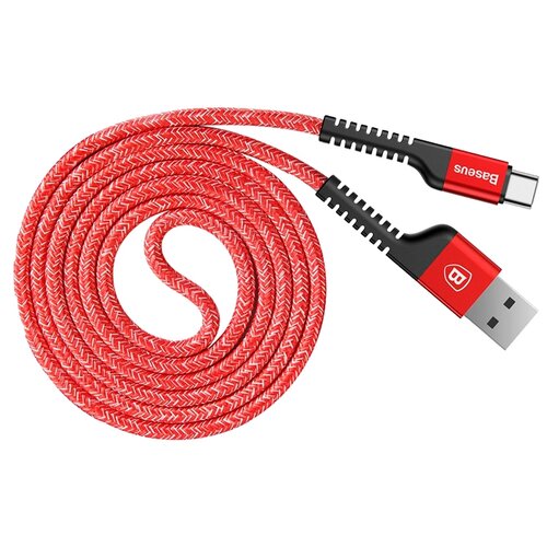 фото Кабель Baseus Confidant Anti-break USB - USB Type-C 1 м красный