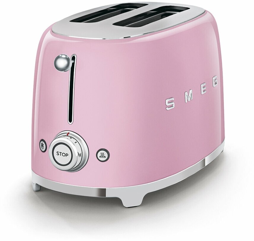 Тостер Smeg TSF01PKEU 50's Style, розовый