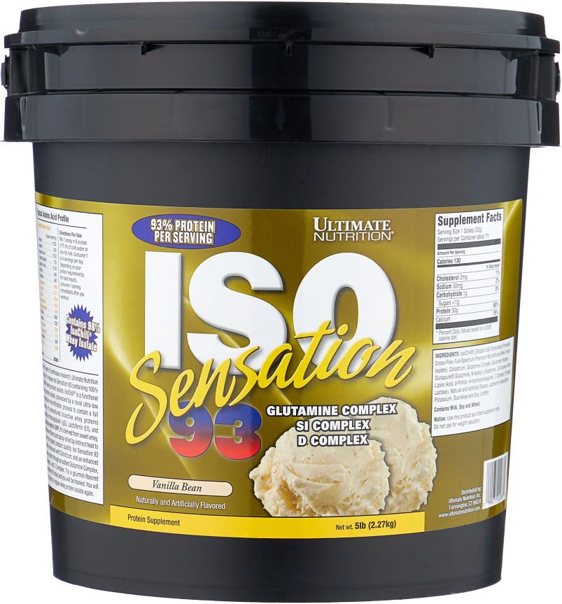 Протеин Ultimate Nutrition ISO Sensation, ваниль, 2275 гр. + BCAA и глютамин