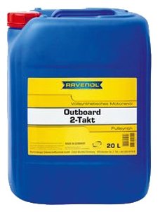 Синтетическое моторное масло RAVENOL Outboardoel 2T Fullsynth, 1 л