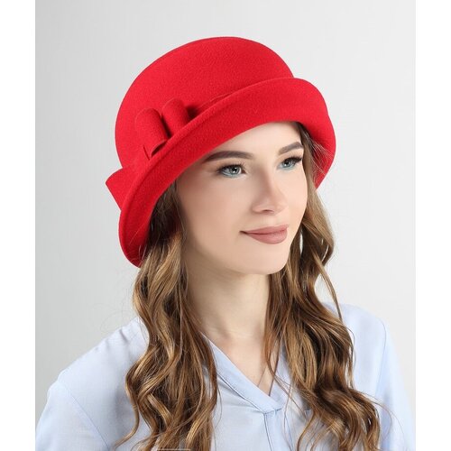 Шляпа Меховой век, размер 57-58, красный