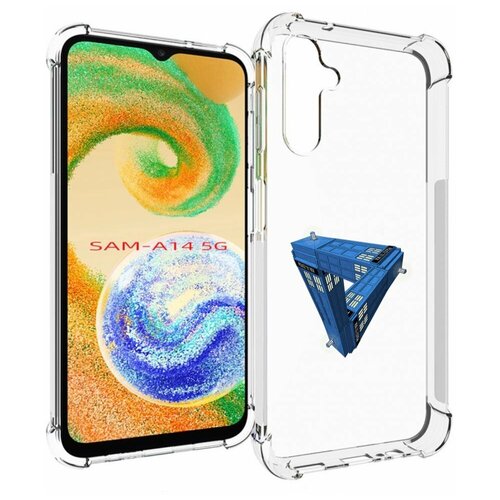 Чехол MyPads головолока абстракция для Samsung Galaxy A14 4G/ 5G задняя-панель-накладка-бампер чехол mypads карнавальный скелет абстракция для samsung galaxy a14 4g 5g задняя панель накладка бампер