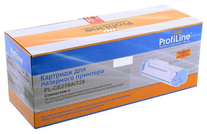 Картридж ProfiLine PL- CE278A для HP LJ Pro P1560/P1566/P1600/P1606dn/M1536 (2100стр)