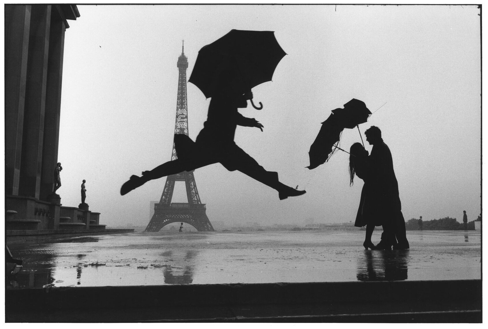 Постер / Плакат / Картина на холсте Дождь в Париже