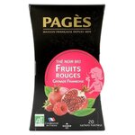 Чай черный Pages Fruits rouges в пакетиках - изображение