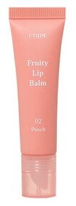 Увлажняющий бальзам блеск для губ тонирующий персиковый Fruity Lip Balm #02 Peach 10 гр