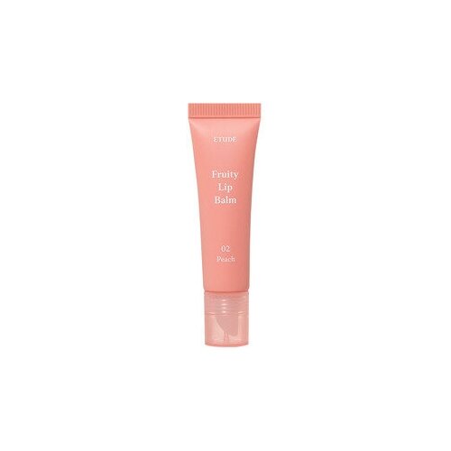 Увлажняющий бальзам блеск для губ тонирующий персиковый Fruity Lip Balm #02 Peach 10 гр