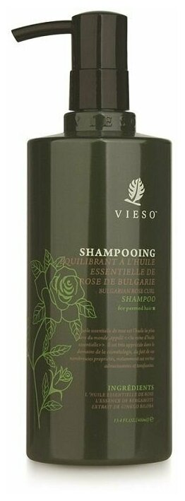 VIESO, Шампунь для завитых волос с розой, 400 мл, vs-03-1