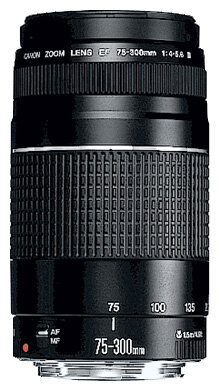 Объектив Canon EF 75-300mm f/4-5.6 III, черный