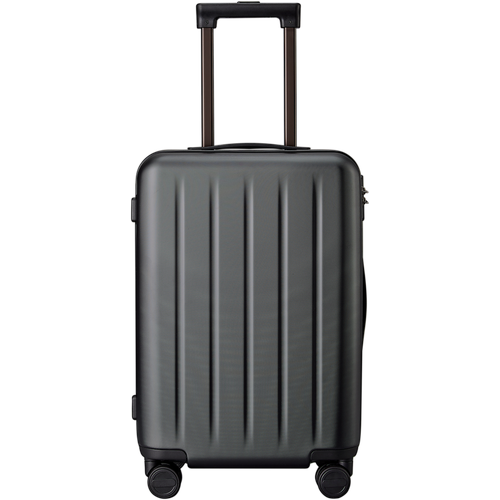фото Чемодан ninetygo danube luggage 120703, поликарбонат, износостойкий, опорные ножки на боковой стенке, 100 л, размер 28", черный