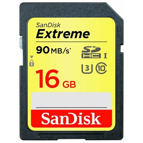 фото Карта памяти SanDisk Extreme SDHC UHS Class 3 90MB/s 16GB