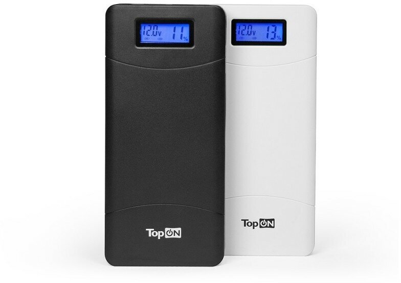 Внешний аккумулятор (Power Bank) TOPON TOP-T72/W, 18000мAч, белый [101305] - фото №10