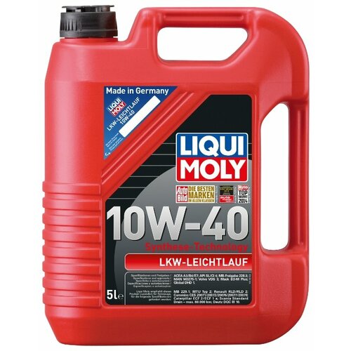 фото Моторное масло liqui moly lkw-leichtl basic 10w-40, нс-синтетическое, 20л