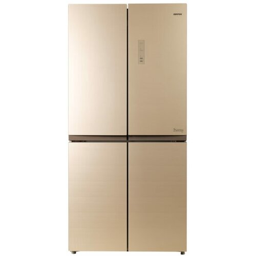 Холодильник Centek CT-1756 Beige Glass Total NF, Side-by-Side, 456л (153л/303л), cтекло, 4 двери