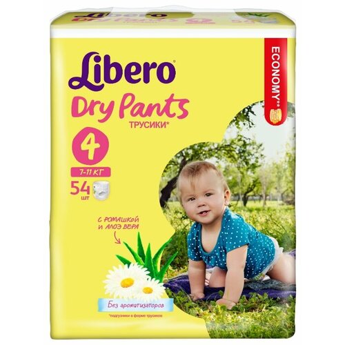 фото Libero трусики Dry Pants 4 (7-11 кг) 54 шт.