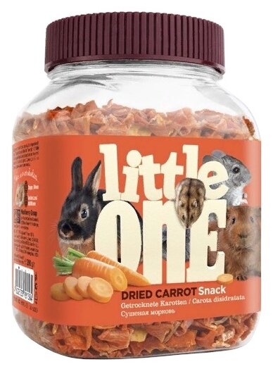 Лакомство для кроликов грызунов Little One Snack Dried carrot
