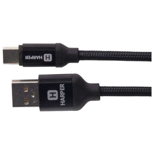 фото Кабель HARPER USB - USB type-C (BRCH-710) 1 м черный