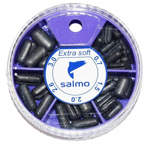 Грузила Salmo EXTRA SOFT малый 5 секций 0,7-3,0г 60г набор 3