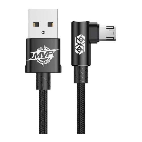 Кабель Baseus MVP Elbow USB - microUSB (CAMMVP), 1 шт., black кабель baseus mvp elbow usb microusb cammvp black