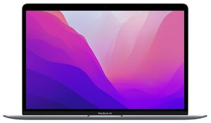 13.3" Ноутбук Apple MacBook Air 13 Late 2020 2560x1600, Apple M1, RAM 8 ГБ, DDR4, SSD 256 ГБ, Apple graphics 7-core, macOS, MGN63CH/A, серый космос, английская раскладка