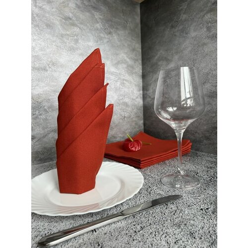 Сервировочные салфетки на стол тканевые 6 шт