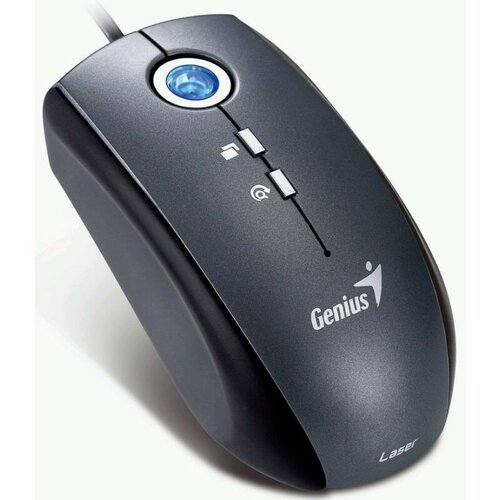 Мышь Genius Traveler 515, лазерная, USB, (1600dpi), проводная, серебристая