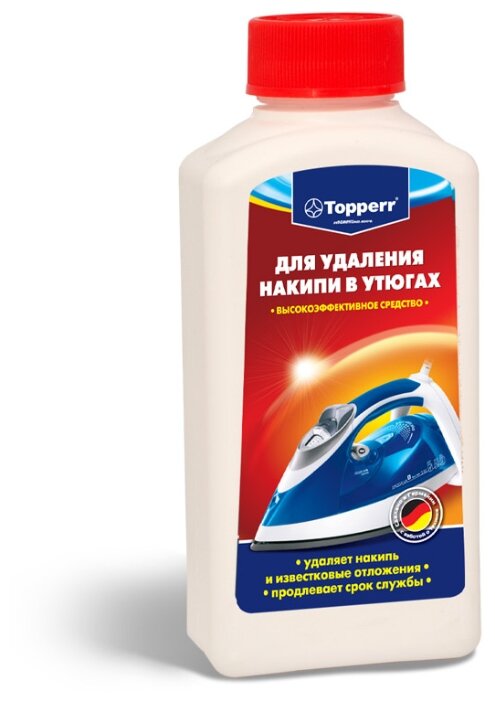 Жидкость Topperr для очистки от накипи утюгов 250 мл