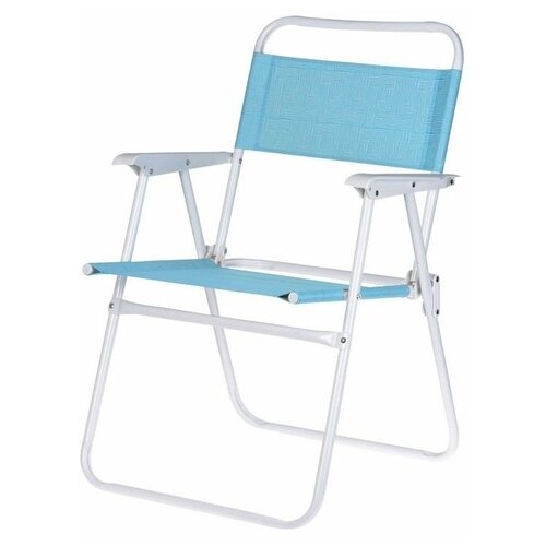 фото Складное пляжное кресло lux comfort, полиэстер 600d, металл, голубое, 50х54х79 см, koopman international