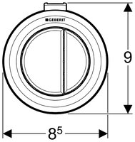 Кнопка смыва GEBERIT 116.049.11.1 Type 01 Белый «Alpine»
