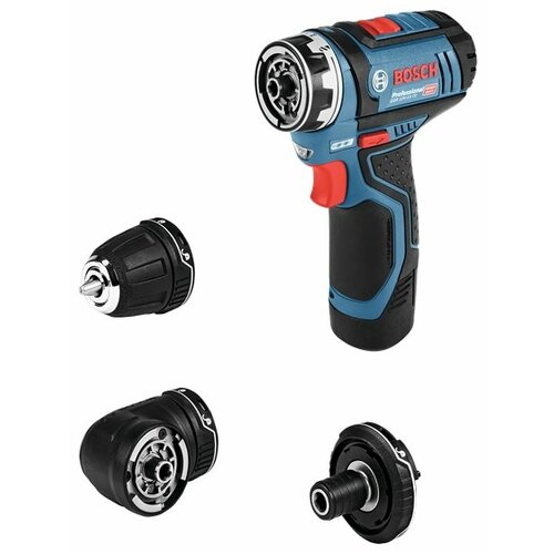 фото Аккумуляторная дрель-шуруповерт bosch gsr 12v-15 fc 2.0ah x2 l-boxx set 30 н·м синий/черный