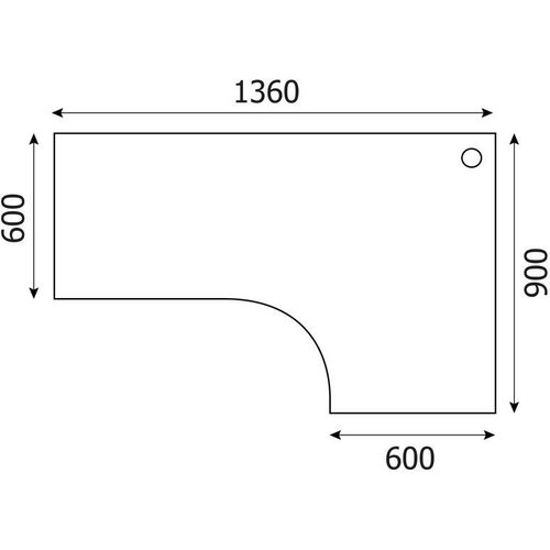 Стол письменный эргономичный 