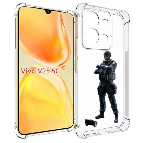 Чехол MyPads Tom-Clancy's-Rainbow-Six-1 для Vivo V25 5G / V25e задняя-панель-накладка-бампер чехол mypads tom clancy s rainbow six 1 для vivo v25 5g v25e задняя панель накладка бампер