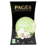 Чай зеленый Pages Jasmin в пакетиках - изображение