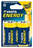 Батарейка VARTA 4120 LR20 BL2 Energy 2 шт блистер