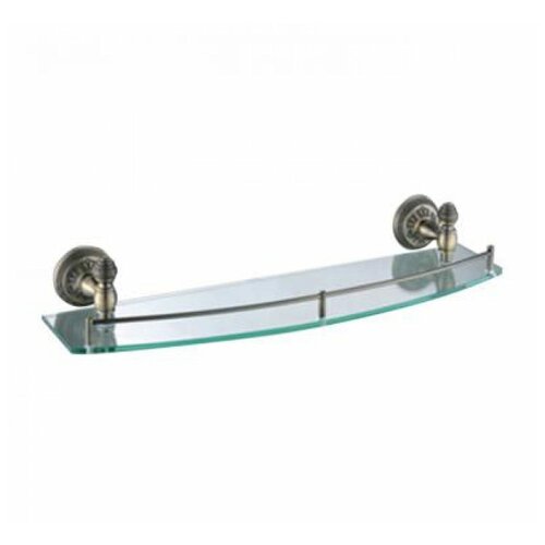 Полка стеклянная 1-ярусная OUTE цвет:бронза,длина 510 mm.