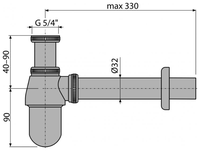 Сифон для биде AlcaPLAST A431