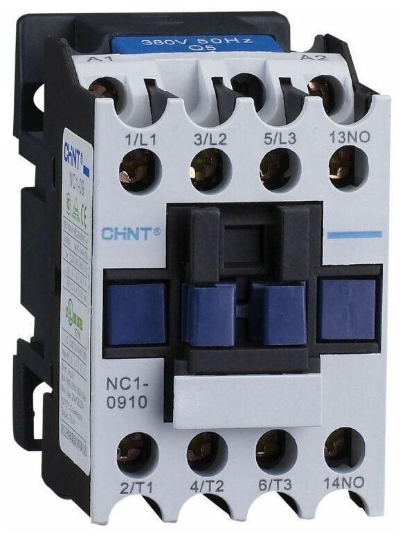 Контактор NC1-0910 9А кат. 24В AC 1НО AC-3 (R) CHINT 221039