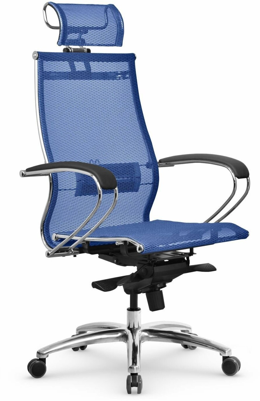 Кресло компьютерное Samurai S-2.05 MPES, сетка, синий