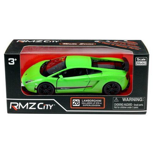 машинка drift 64977 1 36 белый зеленый Машинка металлическая Uni-Fortune RMZ City 1:36 Lamborghini Gallardo LP570-4 Superleggera, инерционн