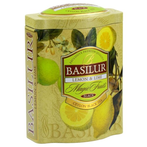 Чай черный Basilur Magic fruits Lemon&Lime подарочный набор, ананас, лайм, 100 г