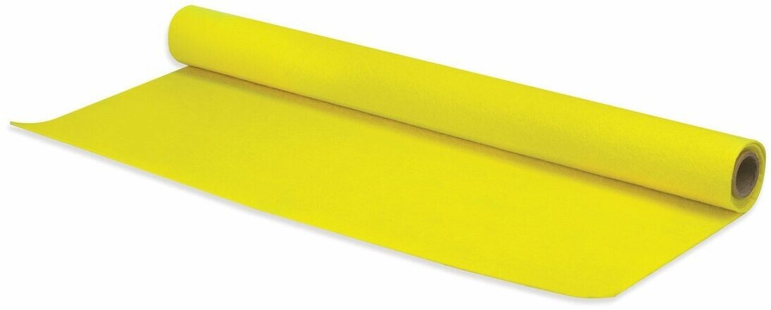 Цветной фетр Brauberg для творчества в рулоне 500х700 мм толщина 2 мм, желтый (660629)