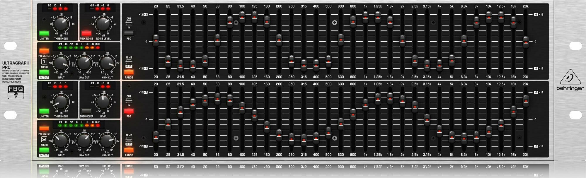 Behringer FBQ6200HD Эквалайзер графический, двухканальный 31-полосный