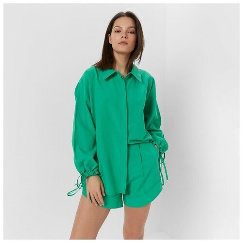 Комплект одежды Minaku, размер 42, зеленый костюм женский блузка шорты minaku enjoy цвет бежевый размер 48