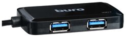 USB-концентратор Buro BU-HUB4-U3.0-S, разъемов: 4