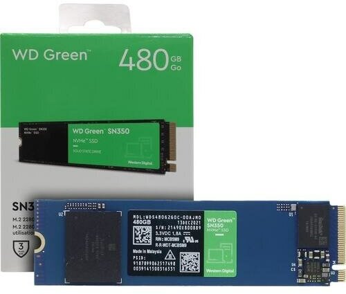 Твердотельный накопитель Western Digital WD Green 480 ГБ M2 WDS480G2G0C